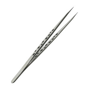 เครื่องมือซ่อมนาฬิกามืออาชีพสแตนเลสสตีลปากคีบโค้งตรงเครื่องมือซ่อมแซมรายละเอียดสำหรับเครื่องจักรกลควอตซ์ - Product Image 3