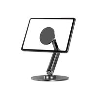 Vente chaude universel tablette pc support de support 360 rotatif réglable magnétique flexible tablette support de bureau pour ipad