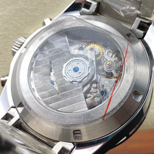นาฬิกาข้อมือผู้ชายหรูหรา หน้าปัดลายแพนด้า สายสแตนเลส เครื่อง SEIKO ออโตเมติก กลไกจักรกล กระจกแซฟไฟร์ สไตล์สปอร์ตสุดหรู - Product Image 5