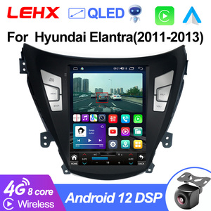 Lehx 2 DIN <span class=keywords><strong>Android</strong></span> 12 đài phát thanh xe đa phương tiện Stereo cho Hyundai <span class=keywords><strong>Elantra</strong></span> Avante I35 2011-2013 <span class=keywords><strong>GPS</strong></span> 4 gam Carplay 9.7 "Tesla phong cách - Product Image 2