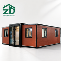 Casa Contenedor Plegable de Acero de Doble Ala de 40 pies con Diseño Transpirable para Uso Residencial con Garantía de 5 Años