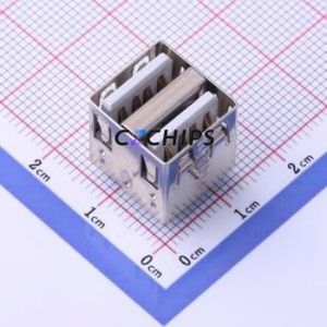 KH-2AF180-14.2 USB Connector Through hole Component (THT) Connector Type-A Female Through Hole 4Px2 - Product Image 1