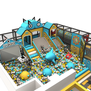 Aire de jeux intérieure pour enfants, équipement de jeux souples, murs d'escalade, manèges de parc d'attractions, jeux de rôle, aire de jeux intérieure avec piscine à balles et toboggan - Product Image 1