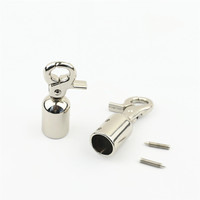 Fermoirs en alliage de zinc pour bijoux, accessoires de quincaillerie pour bagages et sacs à main, crochets pivotants et clips pour sacs, finition or clair brossé antique