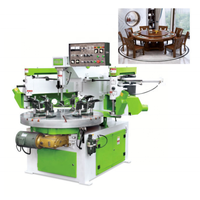 Máquina de torno de copia automática de madera, enrutador de carpintería, integración de lijado, control PLC, maquinaria de forma de copia