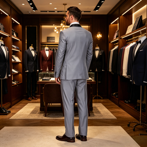 <strong>Men's</strong> Formal <strong>Suit</strong> European and American Three-Piece Business Casual <strong>Suit</strong> Plus Size Groomsmen Wedding Banquet <strong>Suit</strong> - Product Image 3
