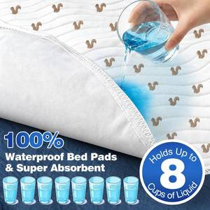 AOSEN Protège-lits antidérapants pour l'incontinence, lavables et imperméables, pour adultes et enfants - Product Image 3