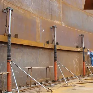 Gatos elevadores hidráulicos de tres etapas con capacidad de carga de 25 toneladas para construcción de tanques de aceite