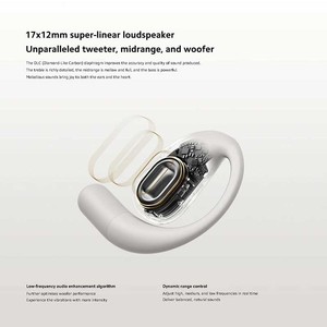 Écouteurs Xiaomi OpenWear Stereo avec transducteur de 10 mm, audio haute résolution LHDC, réduction de bruit IA, contrôle tactile, Bluetooth 5.3, conception à crochet d'oreille - Product Image 3