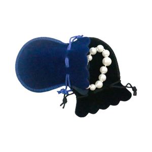 Sac de rangement pour bijoux en flanelle en forme de gourde avec logo personnalisé 7*9cm pour bagues, boucles d'oreilles, colliers, montres, sac cadeau recyclable pour pierres précieuses - Product Image 4