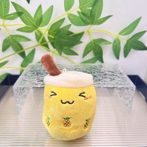 Muñeco de peluche colgante de 12 cm con forma de taza de té con leche, juguete de peluche Boba, llavero, regalo para niños, muñecos de peluche bonitos al por mayor - Product Image 3