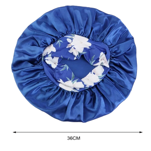 Bonnets de luxe en satin à large bande florale – Doux, ajustables et multifonctionnels pour femmes, parfaits pour le sport, la plage et l'usage quotidien - Product Image 3