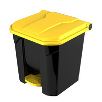 Poubelle de recyclage carrée CHAOBAO B2-010A/B/C/D en PP haute capacité avec motif imprimé personnalisable pour usage intérieur/extérieur