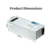 Alimentation industrielle 2U 800W de haute qualité, certifiée 80 Plus Bronze, PFC actif, pour serveur de châssis et ordinateur de bureau, 100-240V, en stock