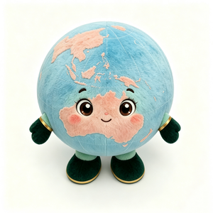 Peluche personnalisée de la Terre, peluche globe, peluche planète Terre, peluche Terre - Product Image 2