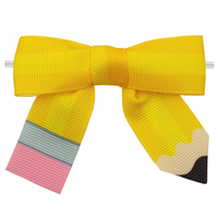 Rubans Gordon, rubans d'impression originaux pour crayons, nœuds avec attaches torsadées transparentes, tube en plastique blanc et fil de fer pour la décoration artisanale