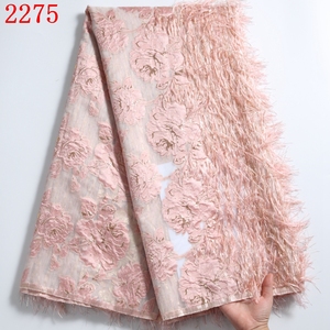 Tela Aso Oke, Brocado Africano, Tela Jacquard, Encaje Brocado Africano con Lentejuelas para Vestidos <span class=keywords><strong>de</strong></span> Fiesta y Boda 2275 - Product Image 5