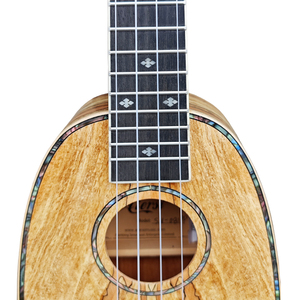 Ukulele Soprano 21 Pollici in Acero Spalted Marca Aiersi, Logo Personalizzato, Chitarra Hawaiana Artigianale, Strumento a Corda - Product Image 4