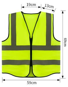 <span class=keywords><strong>Veste</strong></span> de gilet réfléchissant de sécurité pour la construction extérieure de sécurité industrielle uniforme de travail <span class=keywords><strong>sans</strong></span> manches avec logo personnalisé - Product Image 3