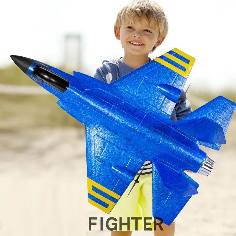 2.4G RC Airplanes Giant Scale F35 with LED Light EPP Foam RC Glider Aircraft Model Radio Control Toys RTF RC Plane Rechargeable