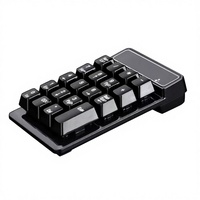 USB & Nirkabel Baru, Keypad Numerik Anti-Ghosting 3-Tombol Mini 19-Tombol untuk Akuntansi Keuangan, Bahan ABS