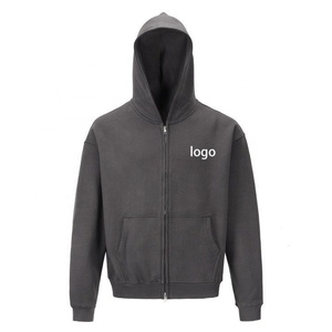 Sudadera con Capucha Personalizada Unisex de Algodón para Hombre y Mujer, Sudadera con Cierre, Estilo Urbano, Sudadera Negra con Doble Cierre - Product Image 4
