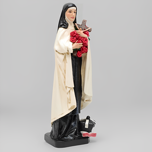 Figura Decorativa de Resina Personalizada de la Virgen María, Pintada a Mano, Modelo Católico Religioso de Santa <span class=keywords><strong>Teresa</strong></span>, Decoración Navideña para el Hogar, Modelo Coleccionable para Exteriores - Product Image 2