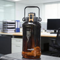 Bouteilles d'eau réutilisables Longstar Modern Tritan sans BPA, à ouverture par bouton-poussoir, 2 L, anti-fuite, pour les exercices en plein air en été