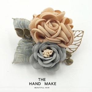 Venda quente das Mulheres Tecido Vintage Floral Broche Lapela Pin Clássico Hijab Rose Flor Broche Pérola Pinos para Mulheres Menina - Product Image 5