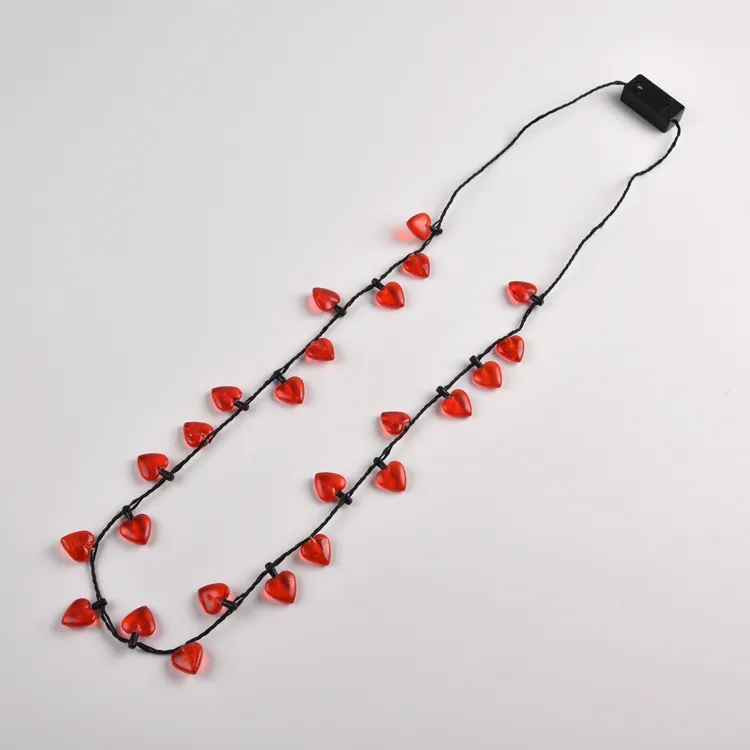 Halloween flashing necklace valentine' day light up necklace for party