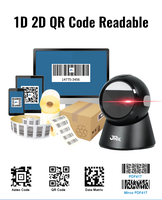 Lector de Códigos QR de Escritorio JR-T28 de Alta Velocidad con Escaneo de 360 Grados, Escáner de Códigos de Barras 2D CMOS con Detección Automática