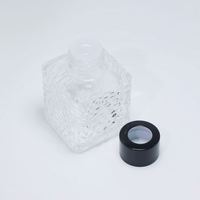 Diffuseur à bâtonnets 50 ml en gros, petit volume, avec bouteille carrée en verre borosilicate, sans BPA, écologique, fonction rafraîchissante et relaxante