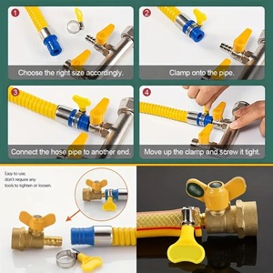 Thumb Screw <b>Hose</b> <b>Clamp</b> Kit 40 Pieces 8-29mm Stainless Steel For Repair And Replacement - Product Image 2