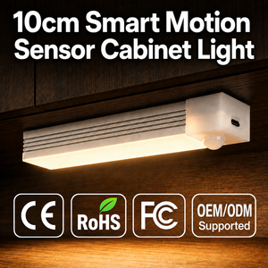 Modern Plastic Rechargeable LED Motion Sensor <b>Wireless</b> Under Cabinet <b>Light</b> for Kitchen Wardrobe Closet Stair Lighting - Product Image 1