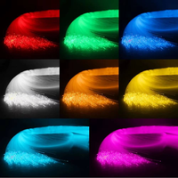 Kit d'éclairage LED pour plafond de voiture et maison, 500 pièces, avec télécommande, 32W RGBW, ciel étoilé, éclairage en fibre optique en aluminium