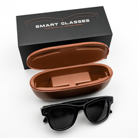 Lunettes intelligentes SANVNET 2025 GS5 Max AI avec étui de chargement, traduction IA, caméra 8MP, transfert Wi-Fi, lunettes intelligentes 4K pour hommes, sport, IA