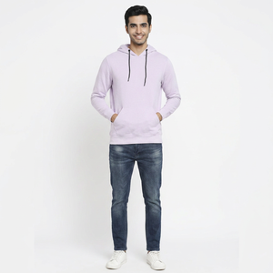 Sudadera de Forro Polar 100% Algodón para Hombre, a la Moda, con Cremallera, Estampado Puff, Tie-Dye, Diseño Sólido, Transpirable, Hecha a Medida para Invierno - Product Image 1
