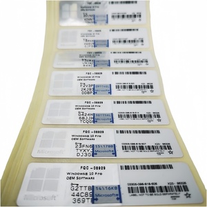 สติ๊กเกอร์ Coa สำหรับ Windows <span class=keywords><strong>10</strong></span> Professional พร้อมคีย์ลิขสิทธิ์ OEM ใช้ได้ทั่วโลก เปิดใช้งานออนไลน์ได้ 100% ฉลาก Win10 <span class=keywords><strong>Pro</strong></span> จัดส่งฟรี - Product Image 1