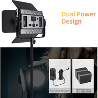 Éclairage photo professionnel Tolifo GK-S60RGB, panneau lumineux LED RGB 60W pour studio vidéo et photo