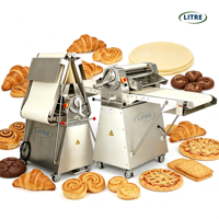 Laminoir à pâte automatique pliable pour table, idéal pour la boulangerie domestique et les petites pâtisseries, machine à aplatir le pain, prix usine