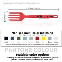 Fourchette flexible en silicone, fourchette de cuisine en silicone résistante à la chaleur de 12 pouces, grande fourchette antiadhésive, outil de cuisine ultime pour mélanger, écraser, fouetter