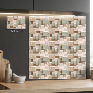 Azulejo de pared digital cerámico marca Vistaar 25x37.5, brillante, decorativo, para elevaciones, con acabado HD, fabricado en India, azulejo adhesivo para baño - Product Image 2