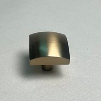Bouton carré minimaliste en alliage de zinc de haute qualité à trou unique pour cuisine, armoire, commode, usage commercial - Durable et facile à installer