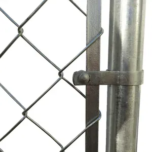 Rollos de malla de alambre, paneles de alambre de diamante ciclónico recubierto de pvc galvanizado de 3mm, valla de enlace de cadena