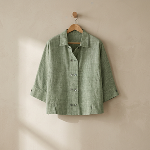 100% Cotton Woven Casual Floral Print Women's Shirt - Product Image 3