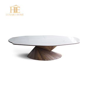 Cao Cấp Bằng Đá Cẩm Thạch Bắc Âu Dài Bàn Ăn Sang Trọng Hiện Đại Gỗ Thép Chân Với Bức Tranh - Product Image 6