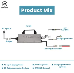 Onee không thấm nước 800W sạc 36V 48V 60V 72V pin sạc cho Câu lạc bộ xe hơi và xe Golf Lithium chì axit pin sạc