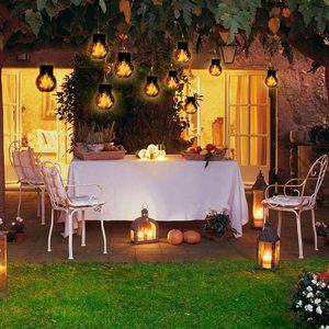 Lampe solaire à effet flamme pour cour et villa, décoration extérieure festive, lumières LED solaires à effet flamme, accessoires pour lieux de mariage - Product Image 3