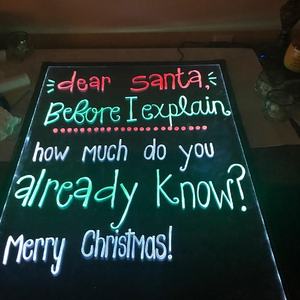 DIY发光二极管书写信息显示板，带遥控手写发光二极管霓虹灯效果餐厅菜单标志 - Product Image 5