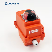 Vanne de régulation motorisée COKVER mini, étanche, haute température, en plastique, avec actionneur électrique simple ou double effet